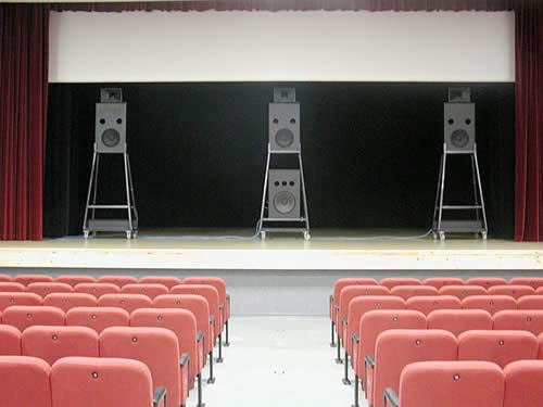 Impianto audio retro schermo